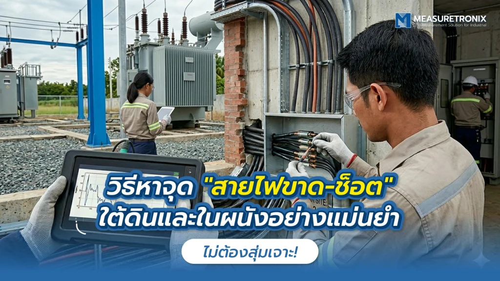 วิธีหาจุด “สายไฟขาด-ช็อต” ใต้ดินและในผนังอย่างแม่นยำ ไม่ต้องสุ่มเจาะ